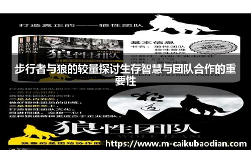 步行者与狼的较量探讨生存智慧与团队合作的重要性