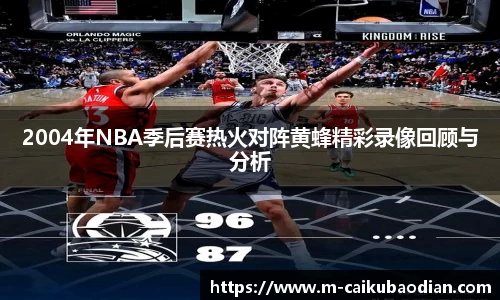 2004年NBA季后赛热火对阵黄蜂精彩录像回顾与分析